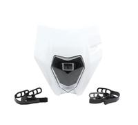 QFJFBGGH Faro Moto Piastra Faro Anteriore A LED Moto Per EXC XC SX EXCF SXF XCF XCW XCFW 125-500 Parti Modificate Motocross E Cross Fari anteriori a Led(BIANCO)
