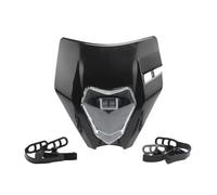 QFJFBGGH Faro Moto Piastra Faro Anteriore A LED Moto Per EXC XC SX EXCF SXF XCF XCW XCFW 125-500 Parti Modificate Motocross E Cross Fari anteriori a Led(Nero)