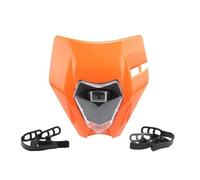 QFJFBGGH Faro Moto Piastra Faro Anteriore A LED Moto Per EXC XC SX EXCF SXF XCF XCW XCFW 125-500 Parti Modificate Motocross E Cross Fari anteriori a Led(Arancia)