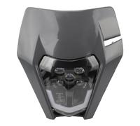 QFJFBGGH Faro Moto Piastra Faro Moto Da Cross Fari A LED Per Enduro Per EXC 300 XC SX 125 250 350 450 Faro Da Motocross Fari anteriori a Led(Grey)