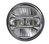 QFJFBGGH Faro Moto Proiettore Fari A LED Angel Eyes Da 5.75 Pollici Moto H4 Faro Da 5 3/4" DRL Per Sportster Per Dyna Per Iron 883 Fari anteriori a Led(Giallo)