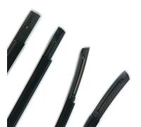 QFJFBGGH Modanature Finestrini Auto 4 Pezzi Guarnizione Gomma finestrini Esterni Auto per Hyundai per Tucson per IX35 per Hatchback 2010-2015 Striscia di Tenuta a Pressione(Nero)