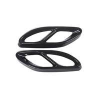 QFJFBGGH Terminale di Scarico per Mercedes per Benz A B C E GLA GLC GLE GLS CLS Classe Rivestimento Tubo del Silenziatore Scarico Posteriore in Acciaio Inossidabile Silenziatore(Nero)