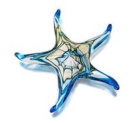 QFkris Statua in vetro a forma di stella marina da collezione in vetro soffiato a mano animali marini scultura per la casa decorazione per la casa Murano per le donne