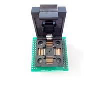 QFP64-0.5 QFP64 TQFP64 QFP64 a DIP64 Adattatore di programmazione FPQ-64-0.5-06 0.5mm Passo 10x10mm IC Dimensione Clamshell Adattatore Versione di saldatura @ALLSOCKET