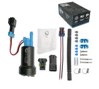 QFS 450LPH E85 Compatibile Serbatoio Carburante Pompa + Ptfe Elastico Calze +