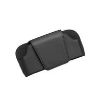 QGBKLZNZHP Custodia Occhiali da Auto per Aletta Parasole per Auto Portaocchiali in Pelle Custodia Occhiali da Sole Organizer Clip Scatola Custodias Universale(PU Black)
