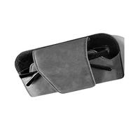 QGBKLZNZHP Custodia Occhiali da Auto per Aletta Parasole per Auto Portaocchiali in Pelle Custodia Occhiali da Sole Organizer Clip Scatola Custodias Universale(Suede Gray)