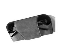QGBKLZNZHP Custodia Occhiali da Auto per Aletta Parasole per Auto Portaocchiali in Pelle Custodia per Occhiali da Sole Organizer con Clip Scatola Custodias Universale(Suede Gray)