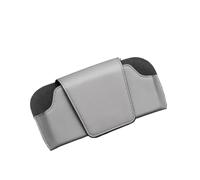 QGBKLZNZHP Custodia Occhiali da Auto per Aletta Parasole per Auto Portaocchiali Pelle Custodia Occhiali da Sole Organizer Clip Scatola Custodias Universale(PU Gray)