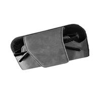 QGBKLZNZHP Custodia Occhiali da Auto per Aletta Parasole per Auto Portaocchiali Pelle Custodia Occhiali da Sole Organizer Clip Scatola Custodias Universale(Suede Gray)