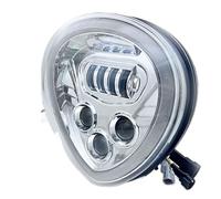 QGBKLZNZHP Faro Anteriore Moto Universale Per XV1900 2006-2017 Faro Anteriore A LED Cromato Moto Stratoliner/Midnight Star/Roadliner Fari per motociclette(Chrome)