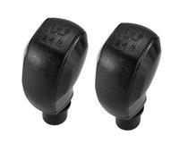 QGBKLZNZHP Leva Pomello Cambio Per 208/301/2008/308 2 Pezzi Leva Del Cambio Manuale A 5 Marce Per Auto Testa A Sfera Nera ABS Pomello Dellautomobil