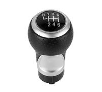 QGBKLZNZHP Leva Pomello Cambio Per A4 S4 Per Q5 S-Line 2007-2015 Pomello Del Cambio In Pelle Per Auto 12 Mm Maniglia A 5/6 Velocità Pomello Dellautomobil(Silver 6 Speed)