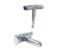 QGBKLZNZHP Leva Pomello Cambio Per Challenger Per Compass Ram 2012-2017 Pomello Del Cambio A T In Lega Di Zinco Pesante Ricambi Auto Pomello Dellautomobil(Silver)