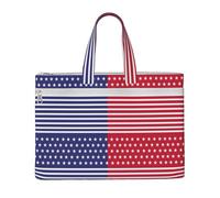 QGGHNISD American Flags - Borsa in tela per documenti, organizer con cerniera, borsa portatile da viaggio per ufficio, Bandiere americane, Taglia unica