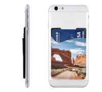 QGGHNISD Beagle Dog - Custodia per cellulare, porta carte di credito, per il retro della maggior parte degli smartphone, Ingresso al Parco Nazionale degli Arches, Taglia unica