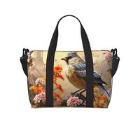 QGGHNISD Borsa da viaggio a tracolla con leone, impermeabile, grande capacità, borsa da palestra, Gli uccelli del passero cantano, Taglia unica