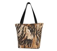 QGGHNISD Borsa di totalizzatore casuale della spalla delle donne animali variopinte, borsa del poliestere di grande capacità, borsa di acquisto della spiaggia, Leopardo 2, Taglia unica