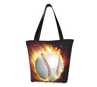 QGGHNISD Borsa di totalizzatore casuale della spalla delle donne del camuffamento di Digital dell'esercito verde, borsa della spesa della spiaggia di viaggio della borsa, Arancione Softball Baseball