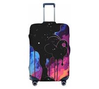 QGGHNISD Custodia protettiva per bagagli astratta poligonale spaziale, resistente ai graffi, elastica, da viaggio, adatta per valigie da 45-81 cm, Piggment, M