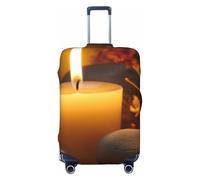 QGGHNISD Custodia protettiva per bagagli con albero autunnale, resistente ai graffi, elastica, adatta per valigie da 45-81 cm, Candela Aromatica, L
