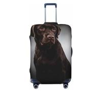QGGHNISD Custodia protettiva per bagagli con animali della fattoria, resistente ai graffi, elastica, adatta per valigie da 45-81 cm, Labrador Retriever, S