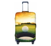 QGGHNISD Custodia protettiva per bagagli da biliardo, resistente ai graffi, elastica, adatta per valigie da 45-81 cm, Sport Golf palla tramonto albero, L