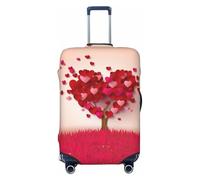 QGGHNISD Custodia protettiva per bagagli da biliardo, resistente ai graffi, elastica, adatta per valigie da 45-81 cm, Albero a forma di cuore, L