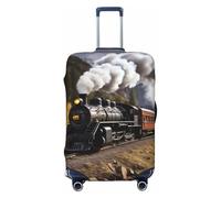 QGGHNISD Custodia protettiva per bagagli per la festa della mamma, San Valentino, romantica, con albero a forma di cuore e bicicletta, resistente ai graffi, elastica, adatta per valigie da 45-81 cm