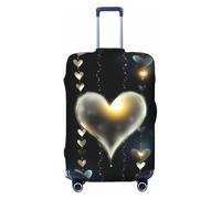 QGGHNISD Custodia protettiva per bagagli, resistente ai graffi, elastica, adatta per valigie da 45-81 cm, Amore incandescente, S