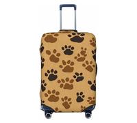 QGGHNISD Custodia protettiva per bagagli, resistente ai graffi, elastica, adatta per valigie da 45-81 cm, colore: corallo, Impronte Animali, L