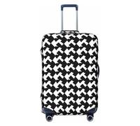 QGGHNISD Custodia protettiva per microfono karaoke, antigraffio, elastica, da viaggio, adatta per valigie da 45-81 cm, Pied-de-poule nero, S
