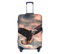 QGGHNISD Custodia protettiva per microfono karaoke, antigraffio, elastica, da viaggio, adatta per valigie da 45-81 cm, L'aquila vola coraggiosamente nel cielo, S