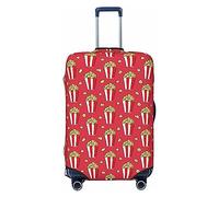 QGGHNISD Custodia protettiva per valigie con tartaruga marina, resistente ai graffi, elastica, adatta per valigie da 45-81 cm, Stampa Popcorn, L