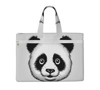 QGGHNISD Elegante borsa da viaggio in tela con fiore di peonia viola borsa organizer per documenti con cerniera borsa portatile da viaggio per ufficio, Anime Panda Face, Taglia unica