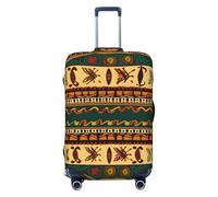 QGGHNISD Funny Naughty Sheep Tongue Cute Animal Bagagli Protector - Resistente ai Graffi Elastico Viaggio Bagagli Copertura - Adatto per valigie da 45-81 cm, Modello africano tradizionale in stile