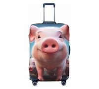 QGGHNISD Funny Naughty Sheep Tongue Cute Animal Bagagli Protector - Resistente ai Graffi Elastico Viaggio Bagagli Copertura - Adatto per valigie da 45-81 cm, Maiale carino divertente, XL