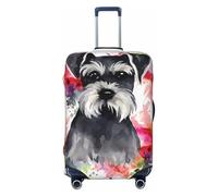 QGGHNISD Funny Naughty Sheep Tongue Cute Animal Bagagli Protector - Resistente ai Graffi Elastico Viaggio Bagagli Copertura - Adatto per valigie da 45-81 cm, Schnauzer, S