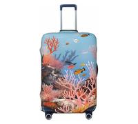 QGGHNISD Funny Naughty Sheep Tongue Cute Animal Bagagli Protector - Resistente ai Graffi Elastico Viaggio Bagagli Copertura - Adatto per valigie da 45-81 cm, Barriera corallo., XL