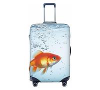 QGGHNISD Funny Naughty Sheep Tongue Cute Animal Bagagli Protector - Resistente ai Graffi Elastico Viaggio Bagagli Copertura - Adatto per valigie da 45-81 cm, Pesce in acqua, L