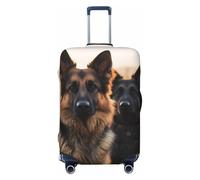 QGGHNISD Funny Naughty Sheep Tongue Cute Animal Bagagli Protector - Resistente ai Graffi Elastico Viaggio Bagagli Copertura - Adatto per valigie da 45-81 cm, Pastore tedesco animale, M