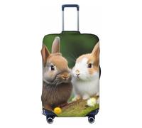 QGGHNISD Funny Naughty Sheep Tongue Cute Animal Bagagli Protector - Resistente ai Graffi Elastico Viaggio Bagagli Copertura - Adatto per valigie da 45-81 cm, Conigli carini., XL