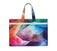 QGGHNISD Math Question Canvas Tote Bag Document Organizer Bag Zipper File Storage Handbag Portable Office Travel Bag, Colore Complesso, Taglia unica