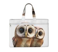 QGGHNISD Music Note2 Borsa a tracolla in tela per documenti, con cerniera, borsa portatile da viaggio per ufficio, Divertente gufo, Taglia unica