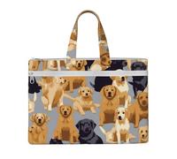 QGGHNISD Music Note2 Borsa a tracolla in tela per documenti, con cerniera, borsa portatile da viaggio per ufficio, Motivo cane., Taglia unica