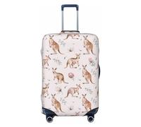 QGGHNISD Panther with Blue Eyes - Custodia protettiva per bagagli, resistente ai graffi, elastica, adatta per valigie da 45-81 cm, Funny Cartoon Kangaroo Zoo, M