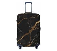 QGGHNISD Panther with Blue Eyes - Custodia protettiva per bagagli, resistente ai graffi, elastica, adatta per valigie da 45-81 cm, Marmo nero e oro., XL