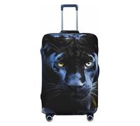 QGGHNISD Panther with Blue Eyes - Custodia protettiva per bagagli, resistente ai graffi, elastica, adatta per valigie da 45-81 cm, Pantera con occhi azzurri, L