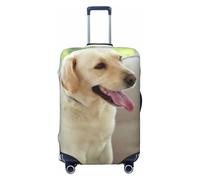 QGGHNISD Panther with Blue Eyes - Custodia protettiva per bagagli, resistente ai graffi, elastica, adatta per valigie da 45-81 cm, Carino cane labrador, L